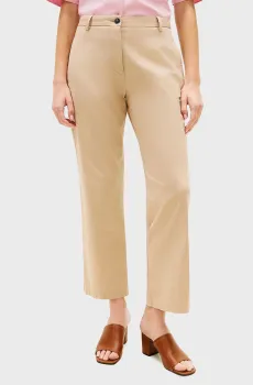 Женские бежевые чиносы Бежевый L Tommy Hilfiger WW0WW49647