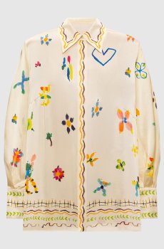 Желтая блуза Sidi из шелка