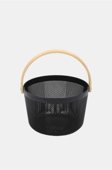 Кошик для зберігання з ручкою - чорний