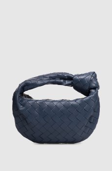 Синяя кожаная сумка-хобо Jodie