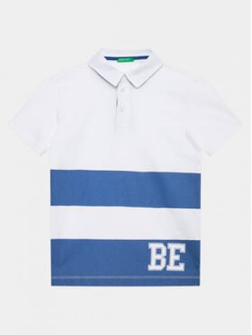 United Colors Of Benetton Поло 3BL0C300W Білий Regular Fit United Colors Of Benetton Поло 3BL0C300W Білий Regular Fit