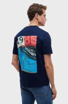 Мужская темно-синяя футболка NAUTICAL BACK PHOTO Синий L Tommy Hilfiger MW0MW44258