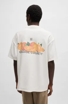 Мужская белая футболка Белый L HUGO 50537576;102