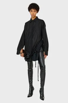 Женская черная рубашка C-ENTELA Черный 38 Diesel A08718 0DMAR