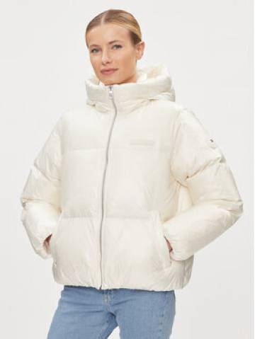 Tommy Hilfiger Пуховик New York Gloss WW0WW40836 Écru Relaxed Fit Tommy Hilfiger Пуховик New York Gloss WW0WW40836 Écru Relaxed Fit
