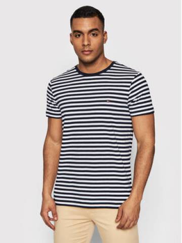 Tommy Hilfiger Футболка MW0MW10800 Cиній Slim Fit Tommy Hilfiger Футболка MW0MW10800 Cиній Slim Fit