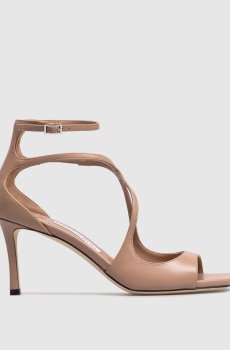 Коричневые кожаные босоножки Azia