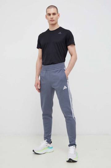 Спортивные штаны adidas Performance Tiro 23 цвет серый с аппликацией Спортивные штаны adidas Performance Tiro 23 цвет серый с аппликацией