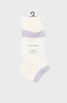 Женские белые носки (2 пары) SNEAKER Белый 35-38 Calvin Klein 701230600