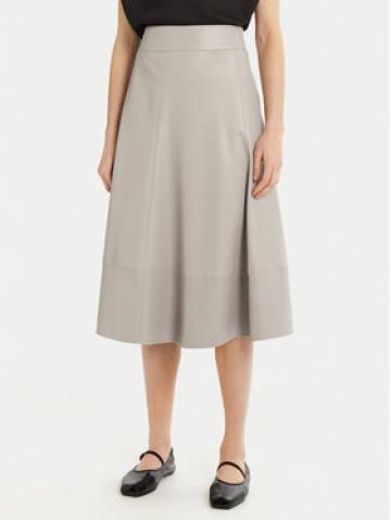 Max Mara Leisure Спідниця зі штучної шкіри Marzia 2516771027 Сірий Regular Fit Max Mara Leisure Спідниця зі штучної шкіри Marzia 2516771027 Сірий Regular Fit