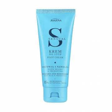 Крем для ног Joanna Sensual Goat Milk&Prebiotics Foot Cream с козьим молоком и пребиотиками, 100 г Крем для ног Joanna Sensual Goat Milk&Prebiotics Foot Cream с козьим молоком и пребиотиками, 100 г