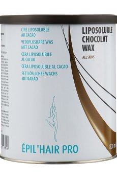 Жирорастворимый теплый воск для депиляции Sibel Epil Hair Pro Liposoluble Choco Wax, 800 мл