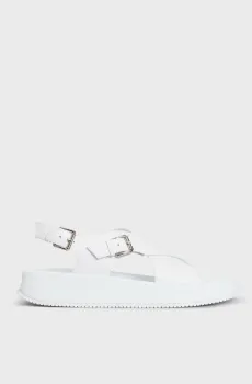 Женские белые кожаные сандалии Maira Белый 39 PRPY PRSPT0022W