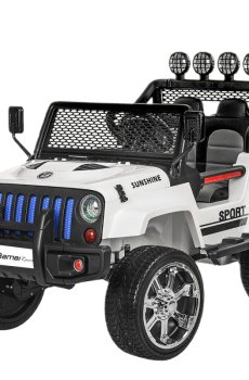 Електромобіль Bambi Racer Джип на радіокеруванні білий (M 3237EBLR-1)