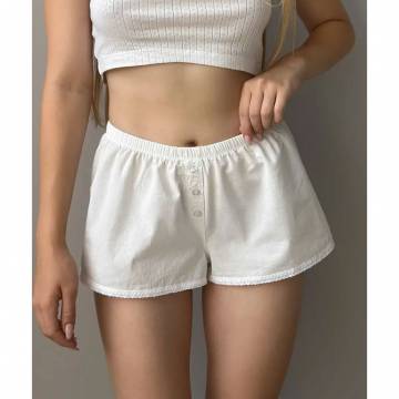 Шорты женские Miso Моно, хлопковые, белые, размер M (13411)