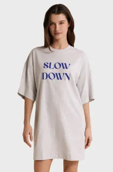 Женская светло-серая ночная рубашка ANSEL Серый XL Etam 6557934