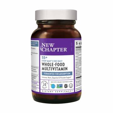 Мультивитамины для мужчин New Chapter One Daily Every Mans Multivitamin 55+, 24 таблетки Мультивитамины для мужчин New Chapter One Daily Every Mans Multivitamin 55+, 24 таблетки