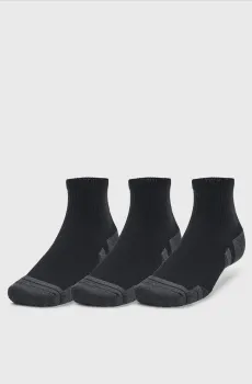 Черные носки (3 пары) UA Performance Tech 3pk Qtr Черный 36.5-42 Under Armour 1379510-001