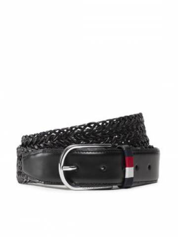Tommy Hilfiger Чоловічий ремінь Business Braided 3.5 AM0AM09415 Чорний Tommy Hilfiger Чоловічий ремінь Business Braided 3.5 AM0AM09415 Чорний