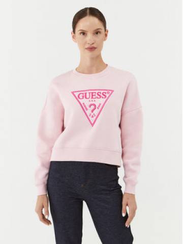Guess Світшот W3BQ11 K9Z21 Рожевий Regular Fit Guess Світшот W3BQ11 K9Z21 Рожевий Regular Fit
