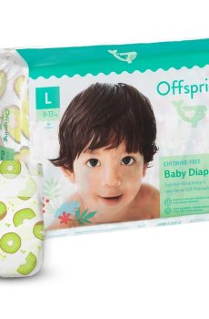 Подгузники Offspring Hairykiwi, размер L (9-13 кг), 36 шт