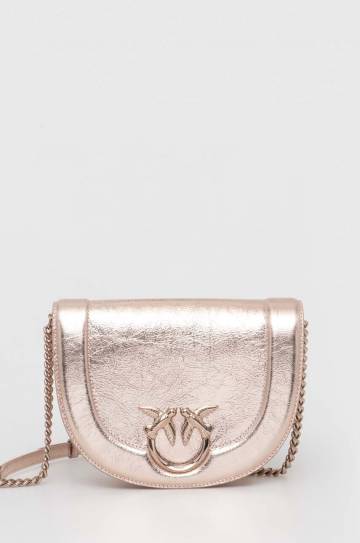 Кожаная сумочка Pinko цвет розовый 101510 A1JG Кожаная сумочка Pinko цвет розовый 101510 A1JG