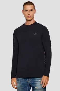 Мужской темно-синий лонгслив Синий XL Karl Lagerfeld 554221.755020;690