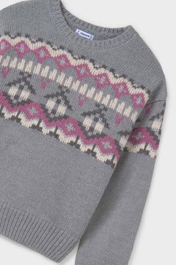 Детский свитер Mayoral цвет серый 7304