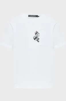 Женская белая футболка IKON PEEK A Белый XS Karl Lagerfeld B2W17081