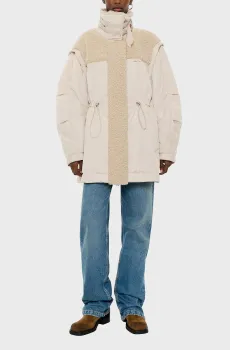 Женская бежевая куртка Бежевый S Bimba Y Lola 242BR0432.10070