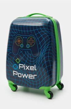 Валіза на колесах - темно-синій