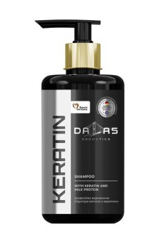 Шампунь для волос Dalas Keratin Shampoo с кератином и молочным протеином, 1 кг