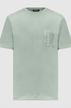 Зеленая футболка с кашемиром