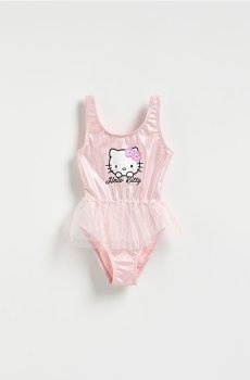 Reserved - Купальник Hello Kitty - пастельний рожевий - 682EB-03X