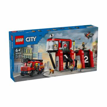 Конструктор LEGO City Пожарное депо с пожарной машиной, 843 детали, от 6 лет (60414) Конструктор LEGO City Пожарное депо с пожарной машиной, 843 детали, от 6 лет (60414)