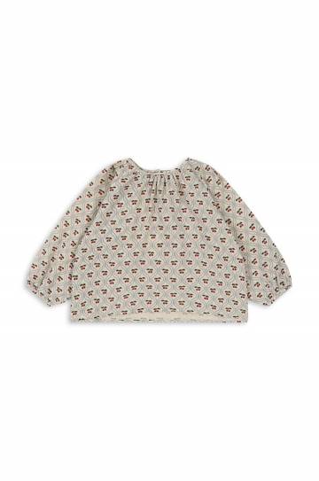 Детская хлопковая блузка Konges Sløjd узор