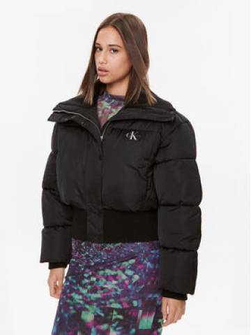 Calvin Klein Jeans Пуховик J20J221899 Чорний Relaxed Fit Calvin Klein Jeans Пуховик J20J221899 Чорний Relaxed Fit