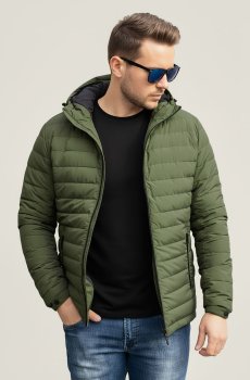 Мужская зеленая демисезонная куртка SB-25220-olive