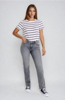Прямі джинси - сірий