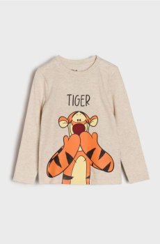 Футболка з принтом Winnie the Pooh - бежевий