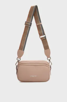 Женская пудровая кожаная сумка Розовый ONESIZE Lancaster 480-062-NUDE