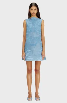 Женское голубое джинсовое платье DE-SELUNE Голубой L Diesel A23786 09P23