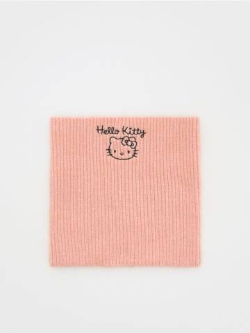 Reserved - Бафф Hello Kitty з вишивкою - персиковий - 295CL-24X