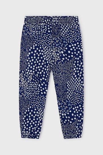 Детские брюки Mayoral цвет синий однотонные