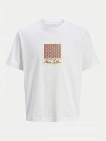 Jack&Jones Футболка Islington 12273019 Білий Loose Fit Jack&Jones Футболка Islington 12273019 Білий Loose Fit