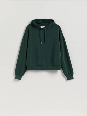 Reserved - Світшот з модаллю - синьо-зелений - 698GA-67X