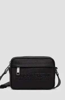 Мужская черная кожаная сумка Черный ONESIZE Karl Lagerfeld A3M30176;999