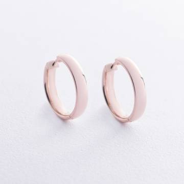 Серьги - кольца в красном золоте с08673 Серьги - кольца в красном золоте с08673