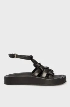 Женские черные кожаные сандалии Priscila Черный 40 PRPY PRSPT0024W
