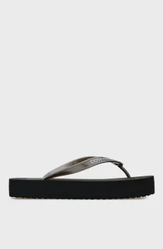 Женские серебристые вьетнамки FLATFORM FLIP FLOP Серебряный 37 Calvin Klein HW0HW03120